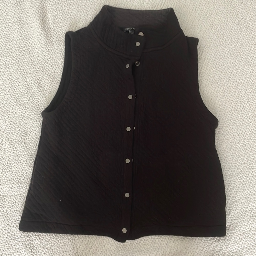 Eileen Fisher Organic Cotton Quilted Vest